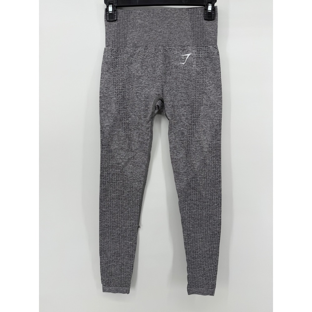Gymshark Vital Seamless Leggings Grey Marl High Waisted Workout Tights Small